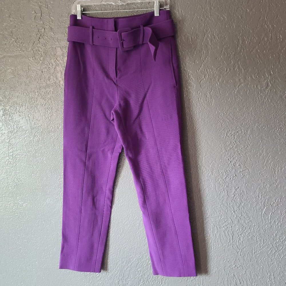 Theory Size 6 High Waist Purple Pants